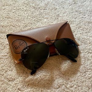 Ray Ban Black Aviators Polarized